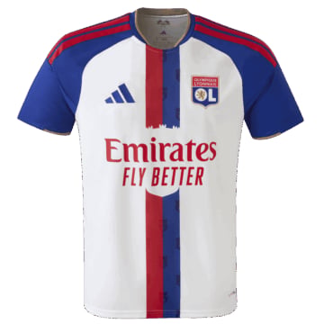 Men's Authentic adidas Olympique Lyonnais Home Jersey 26/27