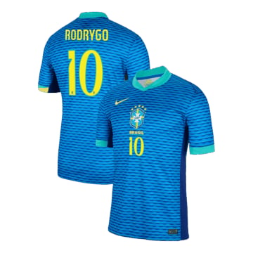 Men's Brazil RODRYGO #10 Away Jersey 2024