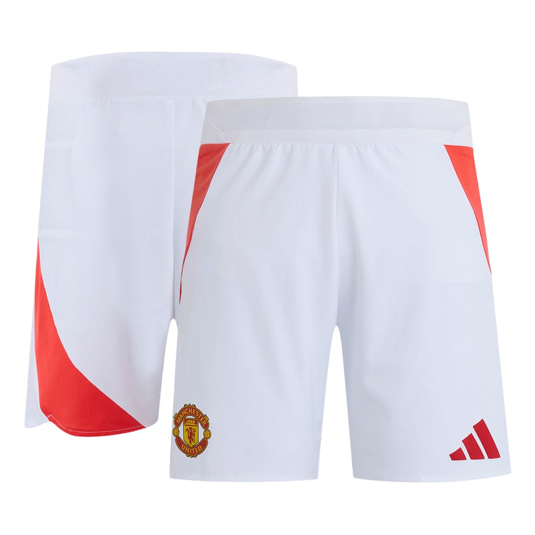 Men's Authentic adidas Manchester United Home Shorts 24/25 - Image 3