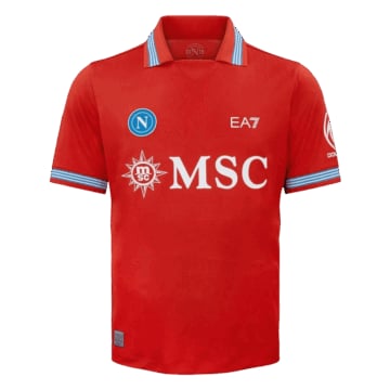 Men's Authentic Ea7 Napoli Third Jersey 26/27