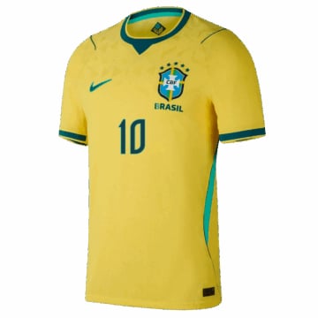 Men's Authentic Nike Brazil Home Jersey 2026 NEYMAR JR #10