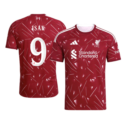 Men's Replica adidas Liverpool Home Jersey 26/27 ISAK #9