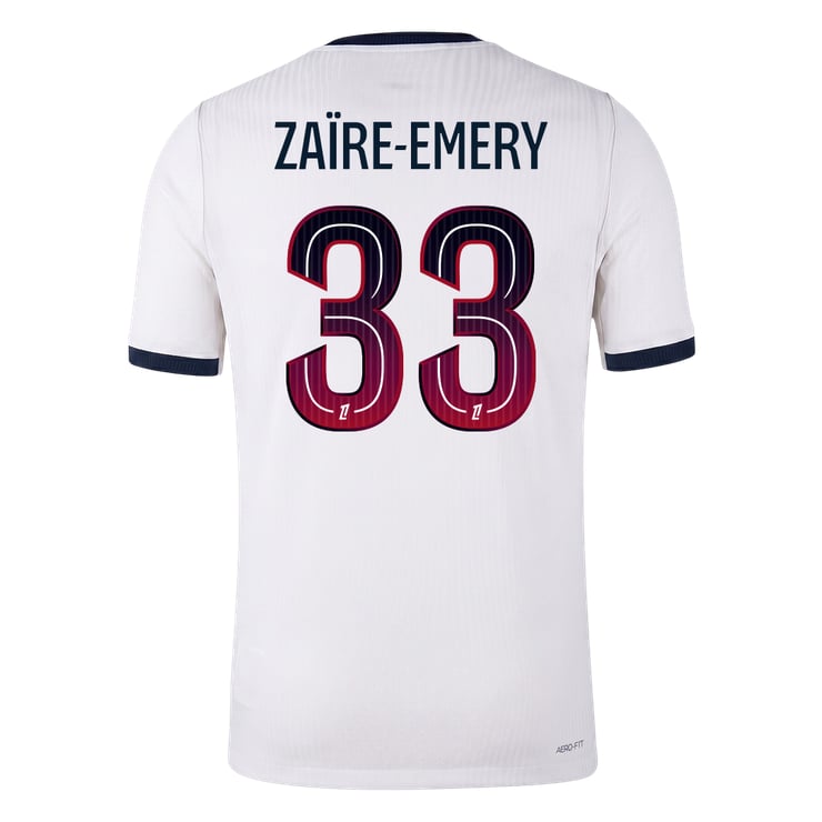 Men's Paris Saint-Germain ZAÏRE-EMERY #33 Away Player Version Jersey 26/27 - Image 2
