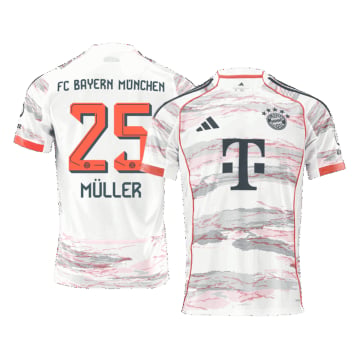Men's Replica adidas Bayern Munich Away Jersey 25/26 MÜLLER #25