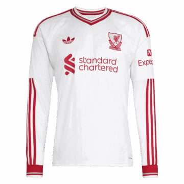 Men's Replica Nike Liverpool Away Long Sleeve Jersey 26/27