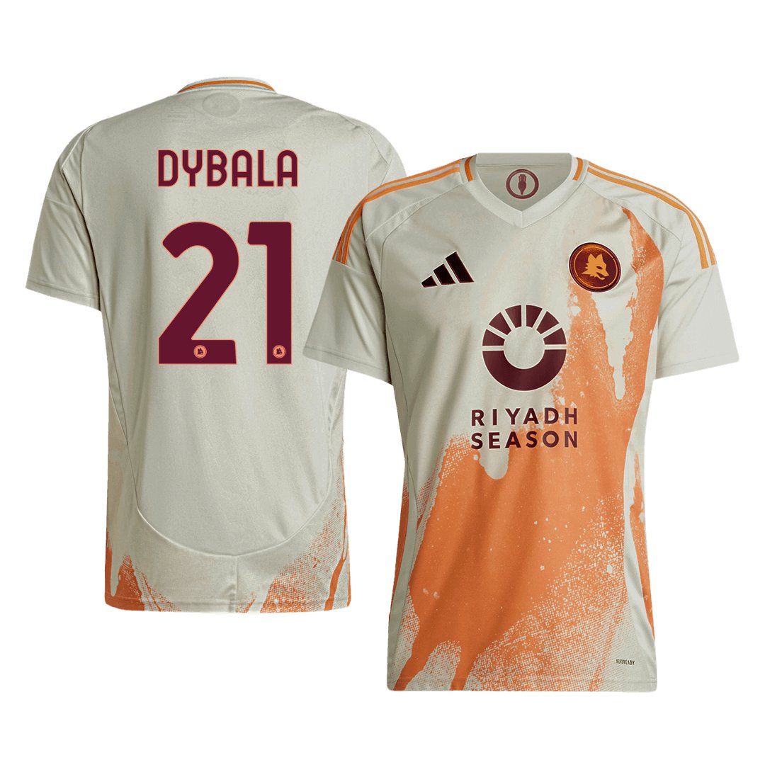 Men's Replica adidas AS Roma Away Jersey 24/25 DYBALA #21