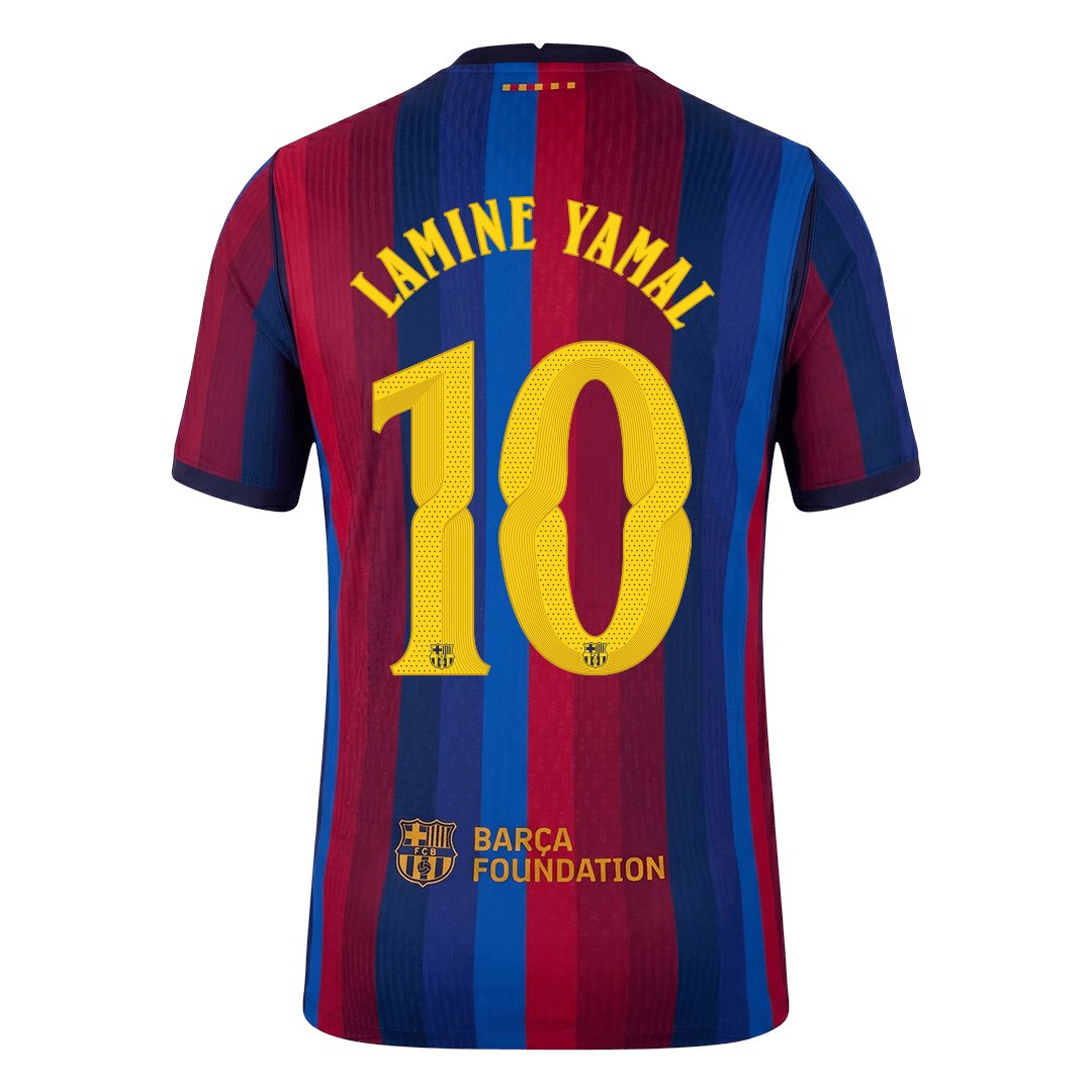 Men's Authentic Nike Barcelona Home Jersey 26/27 LAMINE YAMAL #10 - Image 2