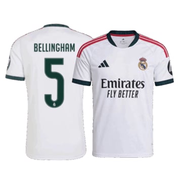 Men's Replica adidas Real Madrid Home Jersey 26/27 BELLINGHAM #5