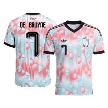 Men's Replica adidas Belgium Away Jersey 2026 DE BRUYNE #7