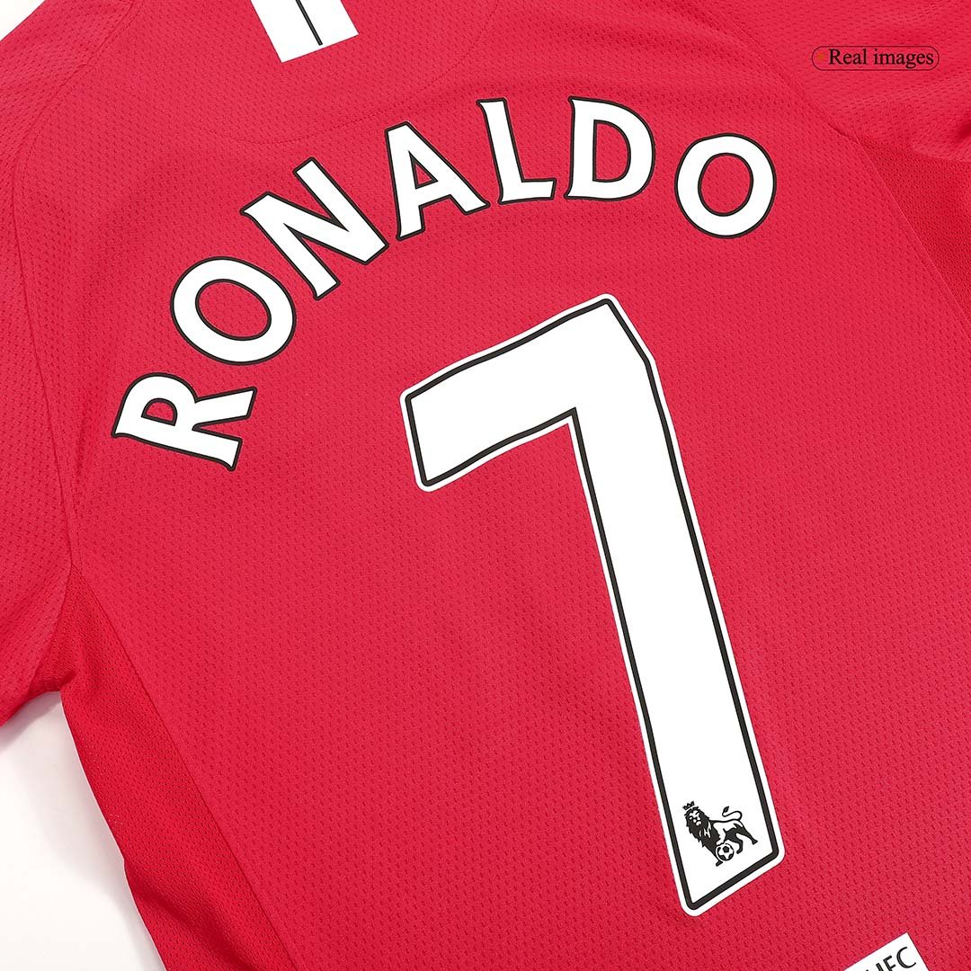 Retro Men's Manchester United Home Jersey 07/08 - Image 3