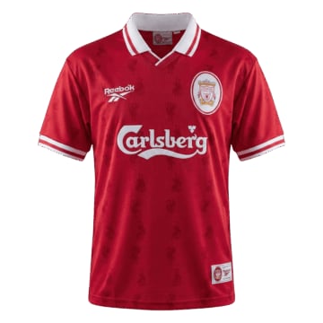 Men's Replica Reebok Liverpool Home Jersey 96/97