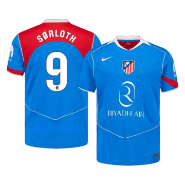 Men's Replica Nike Atletico de Madrid Third Jersey 25/26 SØRLOTH #9