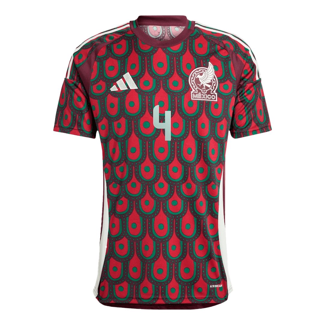 Men's Mexico E.ÁLVAREZ #4 Home Jersey 2024 - Image 2