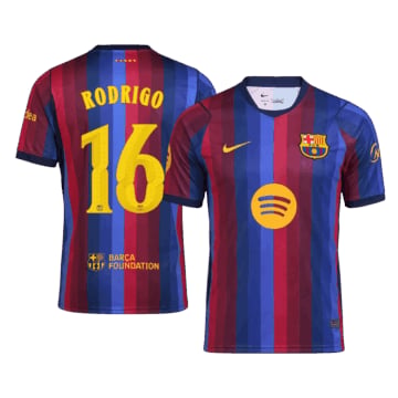 Men's Replica Nike Barcelona Home Jersey 26/27 RODRI #16