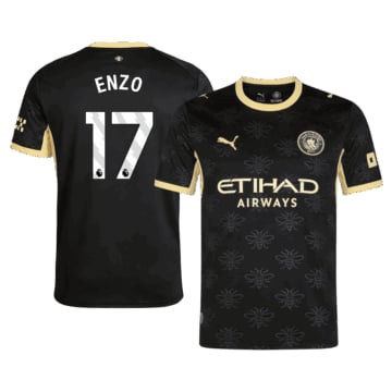 Men's Replica Puma Manchester City Away Jersey 26/27 ENZO #17