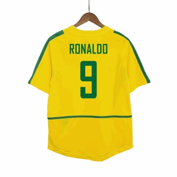 Men's Brazil RONALDO #9 Home Jersey 02/03
