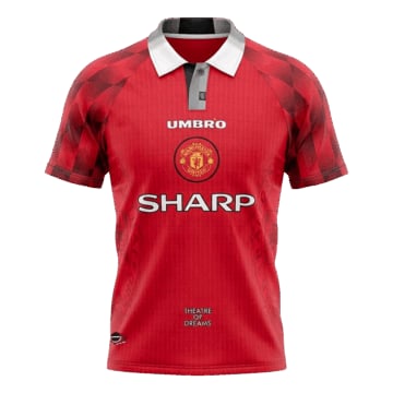 Men's Replica Umbro Manchester United Home Jersey 96/97