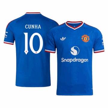 Men's Replica adidas Manchester United Away Jersey 26/27 CUNHA #10