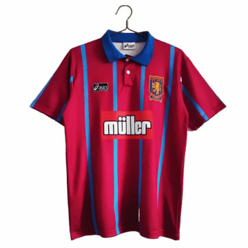 Men's Replica Asics Aston Villa Home Jersey 93/95