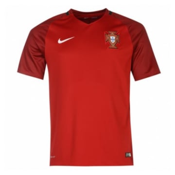 Men's Replica Nike Portugal Home Jersey 2016