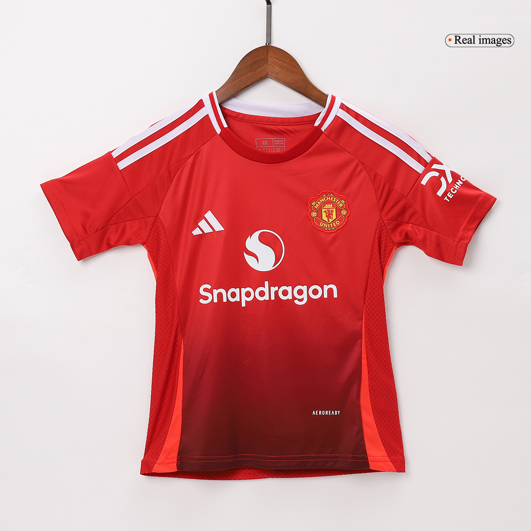 Kids Replica adidas Manchester United Home Kit 24/25 - Image 4
