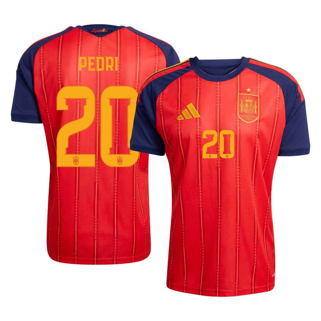Men's Spain PEDRI #20 Home Jersey 2026