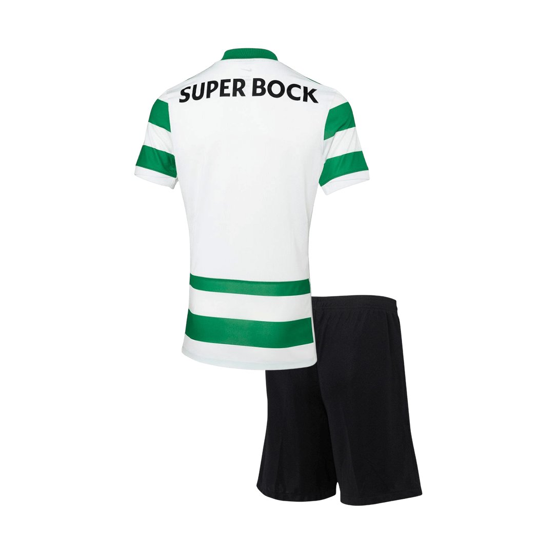 Kid's Sporting Lisbon Home Kit 25/26 - Image 2
