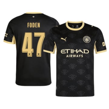 Men's Replica Puma Manchester City Away Jersey 26/27 FODEN #47