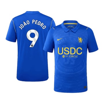 Men's Replica Nike Chelsea FC Home Jersey 26/27 JOÃO PEDRO #9