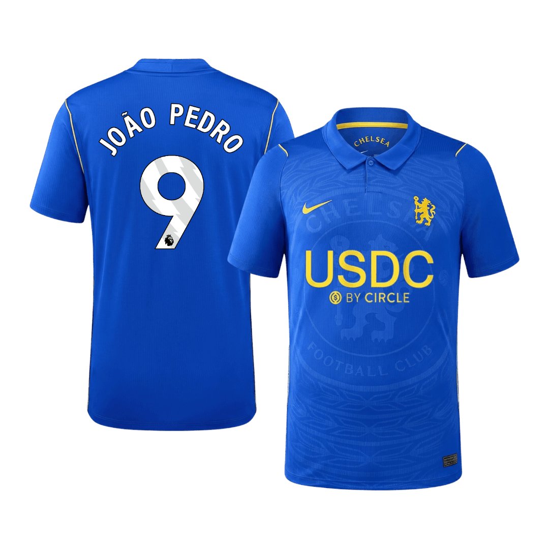 Men's Replica Nike Chelsea FC Home Jersey 26/27 JOÃO PEDRO #9
