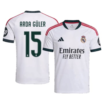 Men's Replica adidas Real Madrid Home Jersey 26/27 ARDA GÜLER #15