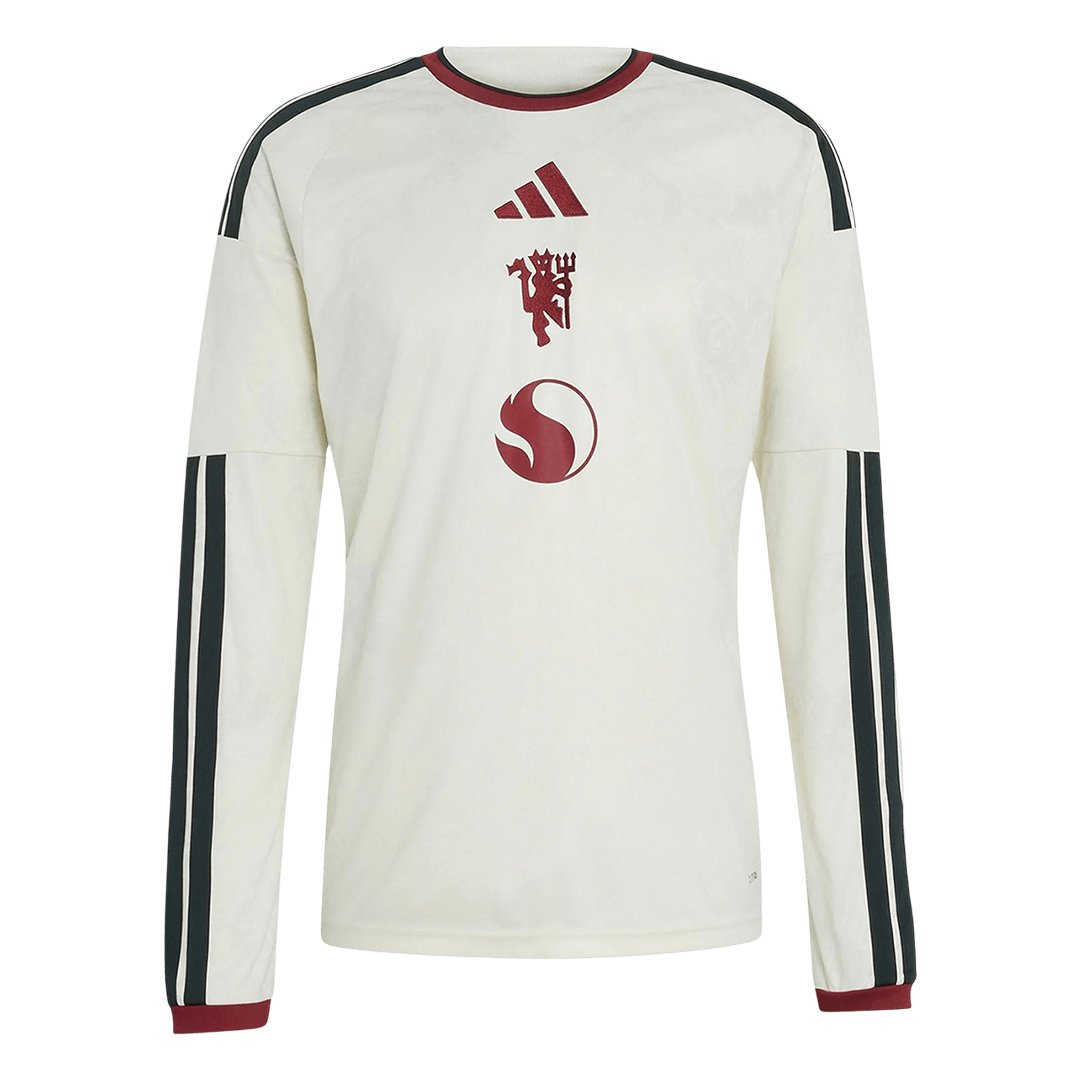 Men's Replica adidas Manchester United Third Long Sleeve Jersey 26/27