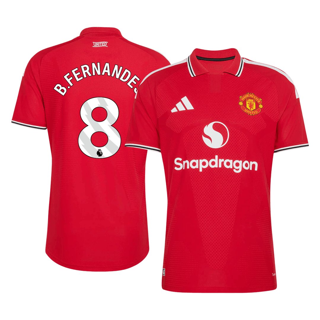 Men's Manchester United B. FERNANDES #8 Home Player Version Jersey 26/27