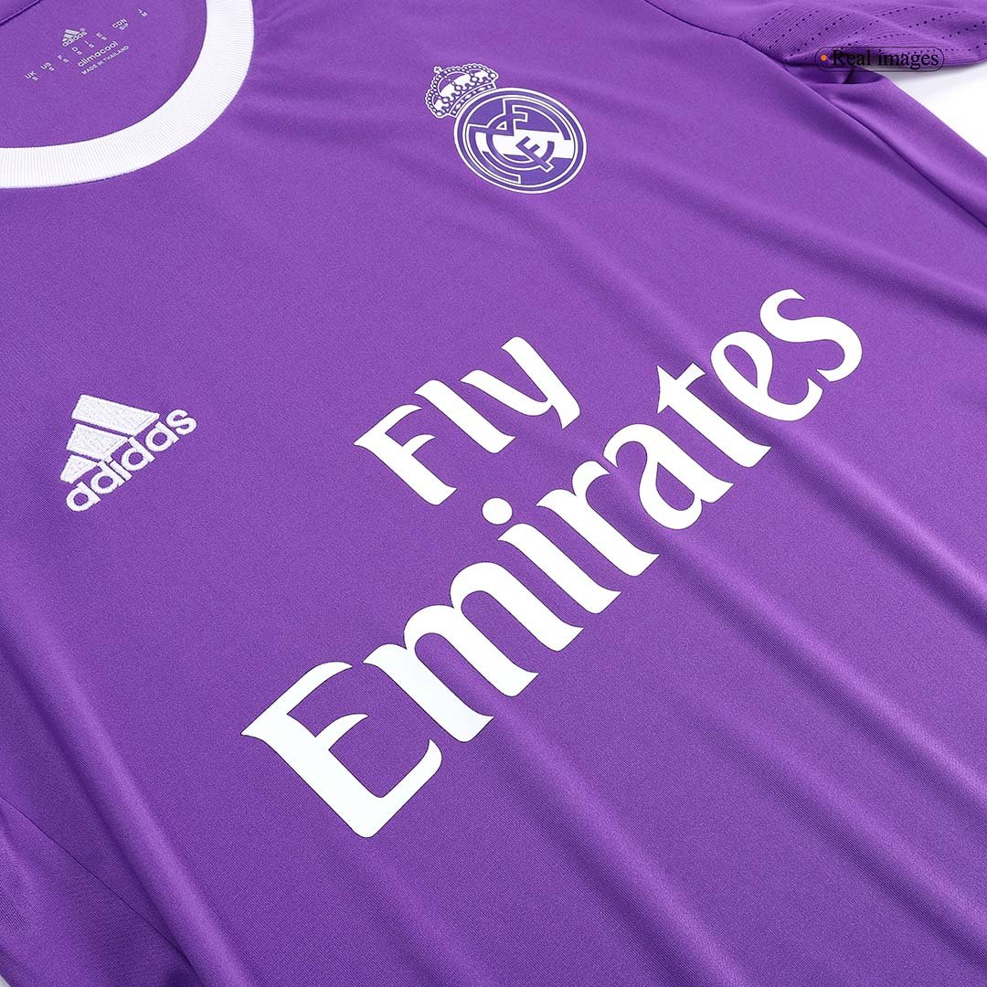 Men's Replica adidas Real Madrid Away Long Sleeve Jersey 16/17 BENZEMA #9 - Image 6