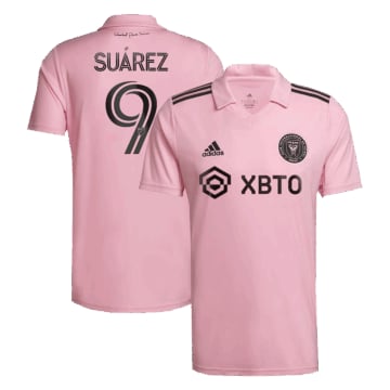 Men's Inter Miami CF SUÁREZ #9 Home Jersey 2022