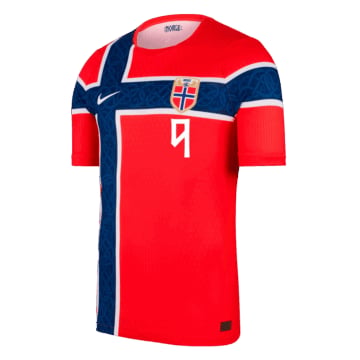 Men's Authentic Nike Norway Home Jersey 2026 BRAUT HAALAND #9