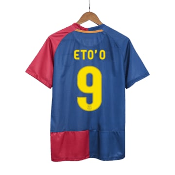 Men's Barcelona ETO'O #9 Home Jersey 08/09