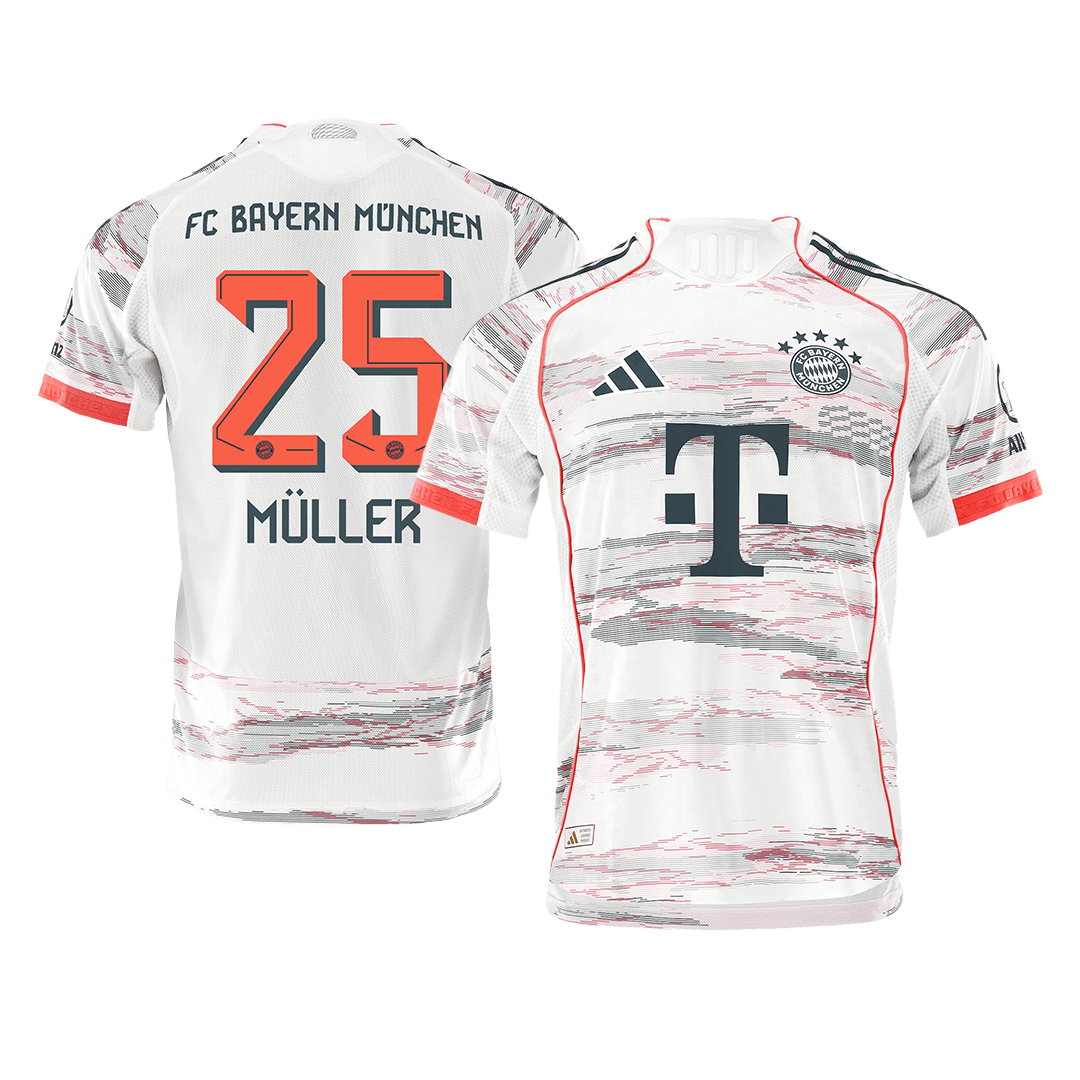 Men's Authentic adidas Bayern Munich Away Jersey 25/26 MÜLLER #25