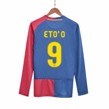 Men's Barcelona ETO'O #9 Home Jersey 08/09
