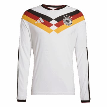 Men's Authentic adidas Germany Home Long Sleeve Jersey 2026