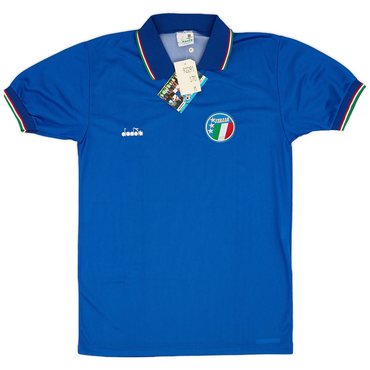 Men's Replica Nike Italy Home Jersey 1990 - Image 2