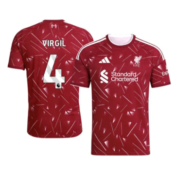 Men's Replica adidas Liverpool Home Jersey 26/27 VIRGIL #4