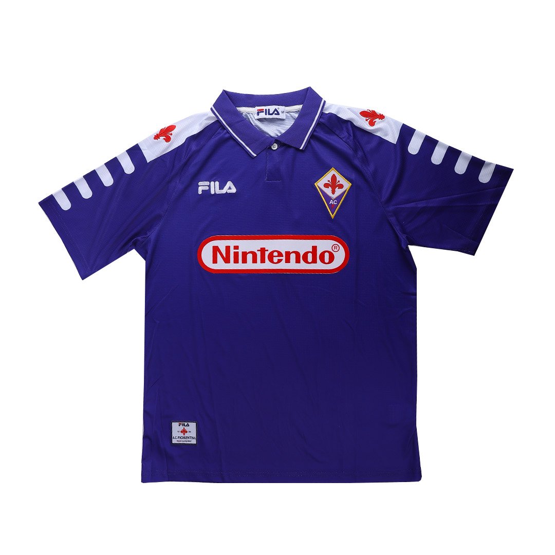 Retro Men's Fiorentina Home Jersey 98/99 - Image 7