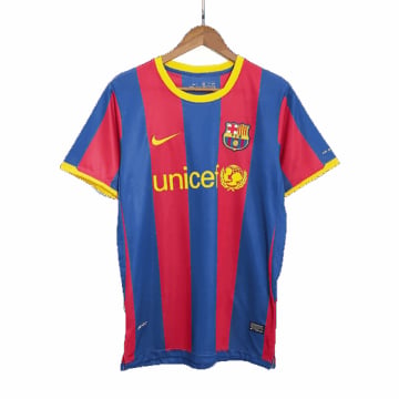 Men's Replica Nike Barcelona Home Jersey 10/11