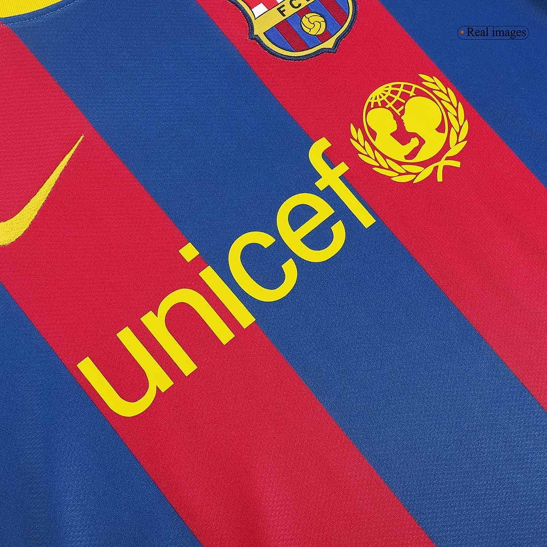 Men's Replica Nike Barcelona Home Jersey 10/11 PUYOL #5 - Image 7