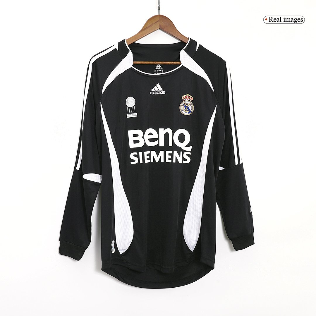 Men's Replica adidas Real Madrid Away Long Sleeve Jersey 06/07 RAUL #7 - Image 2